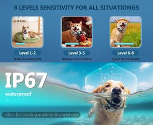 <span class=keywords><strong>Collar</strong></span> inteligente para ladridos de perro, <span class=keywords><strong>Collar</strong></span> de entrenamiento antiladridos recargable, 8 sensibilidad ajustable, 4 modos de entrenamiento, <span class=keywords><strong>Collar</strong></span> de ladridos para perro - Product Image 5