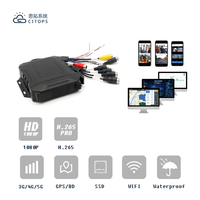 Linux Mdvr 4G Wi-Fi Gps coche 4 Cámara 4ch 1080p móvil Dvr 4 canales autobús camión móvil Kit Mdvr