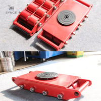 SYNGE 6-18t Heavy Duty Steel Skate Petit entrepôt Cargo Trolley avec structure fermée OEM Personnalisable Roller Tank Trolley