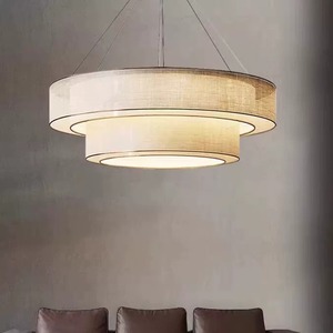 Chinese Style New Zen-Inspired Fabric Lamp Chandelier for Living Room Bedroom Study Dining & <b>Tea</b> Room Restaurant Pendant <b>Lights</b> - Product Image 4