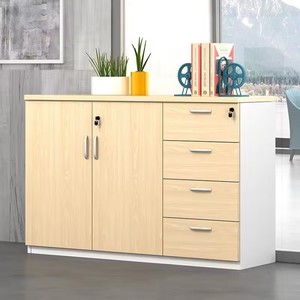Rangement latéral en bois modulaire de meubles de poste de travail de bureau de couleur personnalisée classeur à deux portes et <span class=keywords><strong>3</strong></span> <span class=keywords><strong>tiroirs</strong></span> - Product Image 2