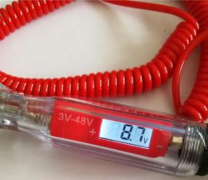 Pluma de prueba de voltaje de fusible de luz eléctrica Universal de 3-48V, probador de circuito de coche Digital LCD, sonda de potencia, herramienta de diagnóstico automotriz - Product Image 3