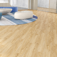 Magnifique plancher SPC en bois dur de chêne naturel de luxe Eco LVP 4mm 5mm 6mm Design moderne pour les hôtels Système Unilin Click