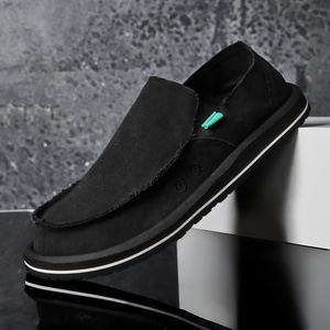 Chaussons d'été décontractés de luxe pour hommes, en toile respirante et légère, à enfiler, style demi-mules, durables, grandes tailles 39-47 - Product Image 5