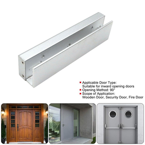 <span class=keywords><strong>Support</strong></span> en <span class=keywords><strong>U</strong></span> en aluminium de 280kg avec technologie sans clé pour serrure magnétique électrique de porte magnétique pince en forme de <span class=keywords><strong>U</strong></span> pour porte en verre - Product Image 4