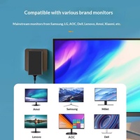 Adaptor Daya Switching 12V 3A Bersertifikasi CE FCC UKCA Tipe Desktop Catu Daya Industri Colokan US Kabel 1.5m untuk Lampu LED