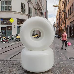 ล้อสเก็ตบอร์ด <span class=keywords><strong>Forecast</strong></span> สีขาว ขนาด 56 มม. ความแข็ง 102A 55D สำหรับเล่นในสวนสาธารณะ ลูกปืน Abec9 แบบ Double Rocker ความเร็วสูง - Product Image 4