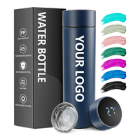 Bouteille isotherme personnalisée en acier inoxydable de 500 ml, flacons sous vide, affichage numérique de la température, bouteille d'eau intelligente