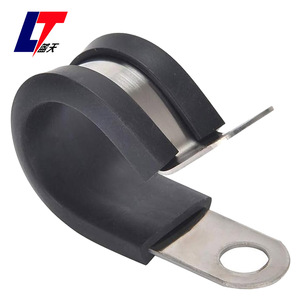 <strong>25mm</strong> Ss304 Epdm Rubber Lined P Clamp <strong>Clips</strong> for Industrial <strong>Pipe</strong> Fixing Usage - Product Image 3