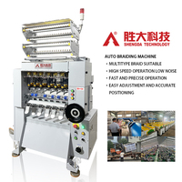 Machine à tisser à aiguilles sans navette SHENGDA pour tissus textiles, ruban tissé, ruban de rideau, lacet de chaussure, cordon solide, ceinture élastique, corde, machine à tresser
