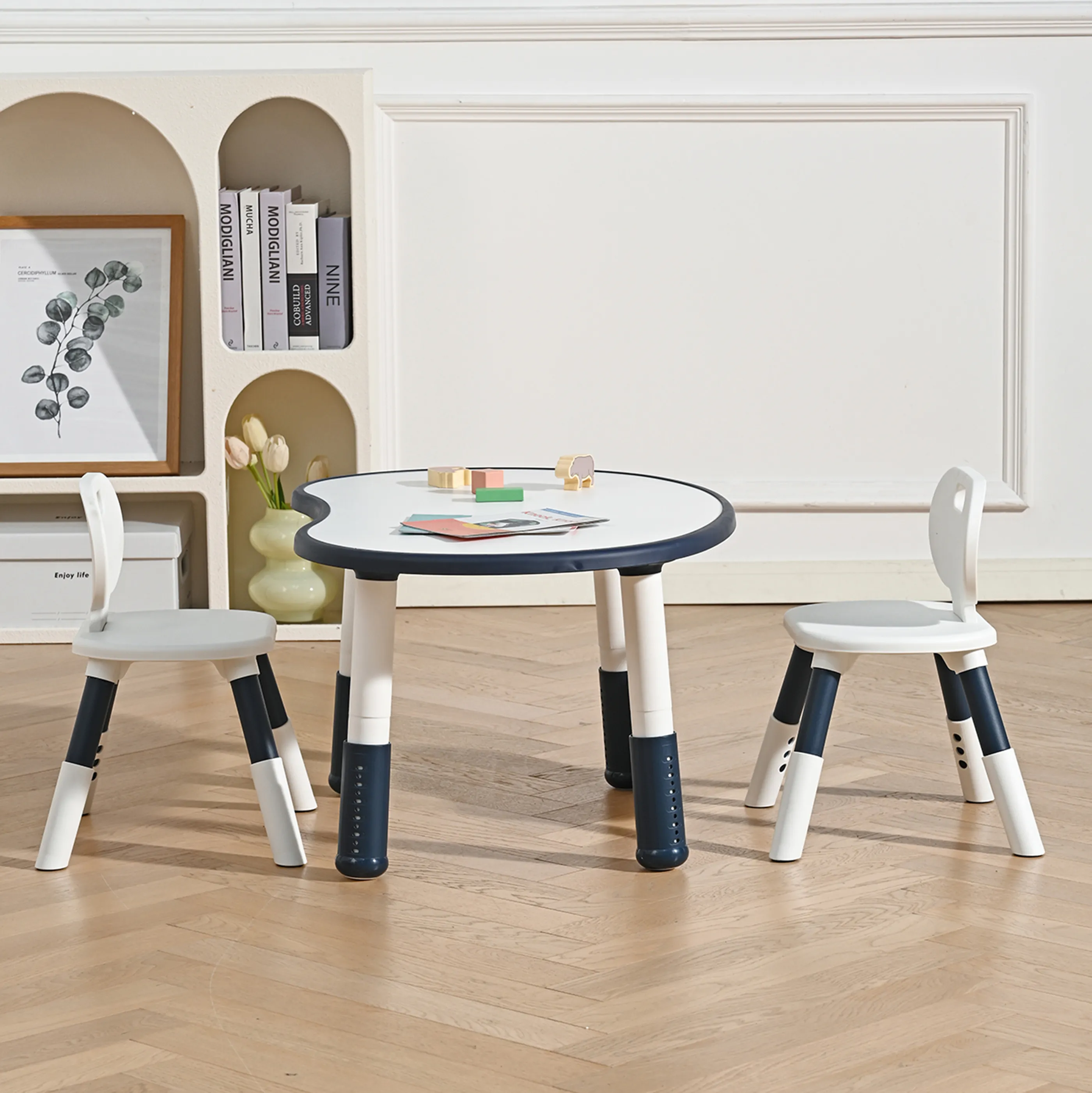 Kinder Pinda Tafel Verstelbare Leertafels Baby Tekening Lezen Baby Peuter Tafel En Stoel Set