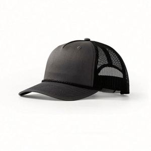 Casquette Trucker en Maille Vierge à 5 Panneaux Personnalisable, Profil Haut, Snapback Personnalisé avec Cordon, Tendance Mode Estivale, Vente en Gros - Product Image 6