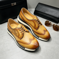 Chaussures habillées pour hommes de haute qualité à semelle épaisse, motif crocodile, en cuir, style baskets, pour affaires et occasions décontractées