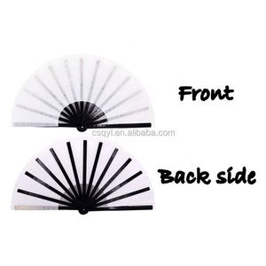 Abanico Plegable de Bambú Personalizado con Logotipo 2025, 33 cm, Colorido, Publicitario, DIY, Regalo Promocional - Product Image 3