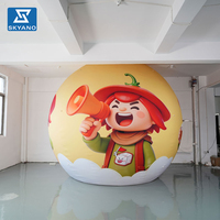 Ballon publicitaire gonflable imprimé sur mesure pour la décoration d'événements en plein air ou la promotion de la marque