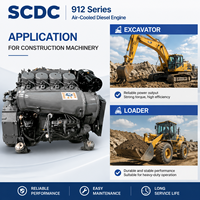 Moteur diesel Deutz F4L912 51 kW 2500 tr/min 4 cylindres refroidi par air pour machines de construction, équipement industriel, solution d'alimentation électrique