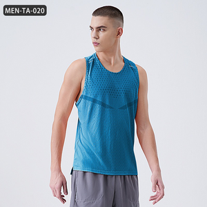 Chaleco de secado rápido para entrenamiento de correr para Hombre | Top sin mangas que absorbe el sudor de seda de hielo de verano | Camiseta de baloncesto Fitness Athletic - Product Image 1