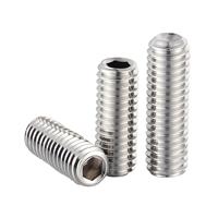 Vis sans tête à six pans creux M3-M16 en acier inoxydable 304, sur mesure, avec pointe conique, fixation OEM personnalisée