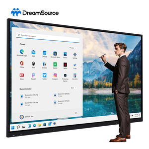 Pantalla Táctil Interactiva de 65 Pulgadas 4K para Aula, Antideslumbrante, Panel Plano Interactivo, Pizarra Interactiva Táctil para Reuniones - Product Image 1