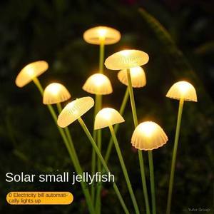 Lámpara de Pie Solar LED Moderna para Exteriores, Diseño de Medusa, IP65, Alimentación por CC, Iluminación de Jardín y Paisaje - Product Image 3