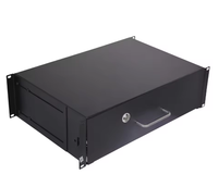 Tiroir de serveur 19'' 1U pour montage en rack, verrouillable et coulissant, avec clé