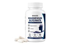 OUUSO Magnésium Glycinate L-Théanine Camomille Antioxydant Soutien au Sommeil Relaxation Apaisement de l'Esprit Vitamine Végétalienne Capsule 60 Unités