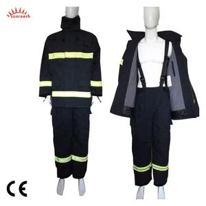Costume de <span class=keywords><strong>pompier</strong></span> EN469 ignifuge standard Nomex et aramide matériel de lutte contre l'incendie - Product Image 4