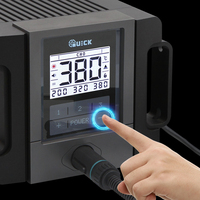 Estación de Soldadura Digital QUICK TS2400 de 400W con Pantalla LCD, Certificación CE, Rango de Temperatura de 100-500°C para Automoción, Nueva