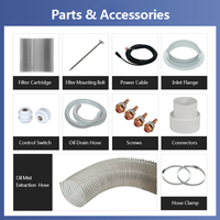 Extracteur d'air pour machines CNC avec filtre HEPA, extraction de brume d'huile pour tours et taraudage, équipement de nettoyage d'air