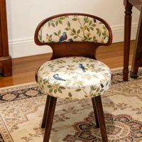 Chaise de salle à manger confortable en cuir nordique, motif unique, accoudoirs durables pour la maison, l'espace commercial et les espaces de vie EN12520