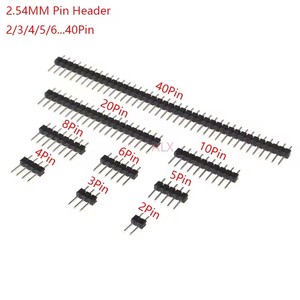 2,54 мм Однорядный штекер 2 ~ 40p печатная плата штыревой коннектор Pinheader 2/<span class=keywords><strong>3</strong></span>/4/5/6/8/10/12/20/40pin для <span class=keywords><strong>Arduino</strong></span> - Product Image 1