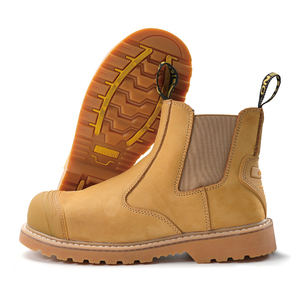 ANTENG Chaussures de sécurité respirantes en cuir nubuck à bout en acier pour hommes Chaussures de sécurité pour ouvriers Vente directe d'usine - Product Image 1