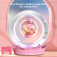 Fleur Éternelle à Lévitation Magnétique Tengyan pour Haut-parleur, Commande Vocale IA, Cadeau Flottant, Décoration de Bureau et de Maison