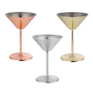 KLP Top Seller Stainless Steel Martini cocktails glasses Wine glass Martini Glass Sublimation Mug