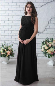 Vestidos de fotografía de gran tamaño <span class=keywords><strong>Ropa</strong></span> de maternidad de encaje Vestidos de novia embarazadas - Product Image 6
