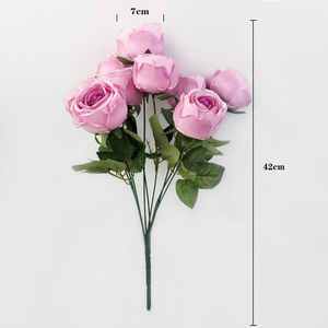 <span class=keywords><strong>Bouquet</strong></span> <span class=keywords><strong>de</strong></span> fleurs <span class=keywords><strong>de</strong></span> mariage 9 têtes <span class=keywords><strong>de</strong></span> roses artificielles, <span class=keywords><strong>bouquet</strong></span> <span class=keywords><strong>de</strong></span> mariée, arrangements floraux <span class=keywords><strong>de</strong></span> mariage, roses artificielles en <span class=keywords><strong>gros</strong></span> - Product Image 3