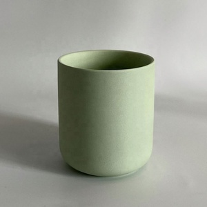 New 12oz 375ml Nordic Custom Cute Matte <b>Ceramic</b> <b>Candle</b> Vessel <b>White</b> Round <b>Candle</b> <b>Jar</b> With Lid - Product Image 5