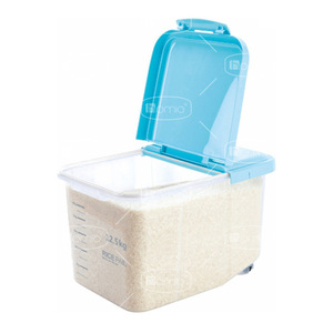 Rice <b>Storage</b> Bin 15kg Flip Top Sealed Moisture Proof Rectangle <b>Container</b> For <b>Kitchen</b> Use - Product Image 3