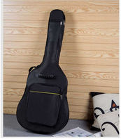 Étui de guitare imperméable en tissu Oxford 600D, double sangle rembourrée, sac à dos noir, bandoulière pour guitare classique 40/41 pouces