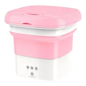 Harga Murah semi-otomatis Top Loading 5.6-7kg Mini Portable Pink mesin cuci