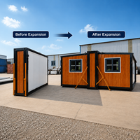 Casa Contenedor Portátil Prefabricada de Acero, Expandible, Modular, de 20 Pies, para Viviendas Pequeñas, Suministro del Fabricante