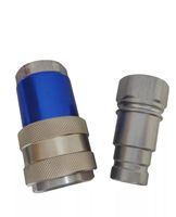 Raccord rapide hydraulique à face plate en acier au carbone haute pression, prise femelle, coupleur à déconnexion rapide, raccord de tuyauterie
