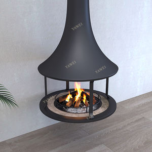 Poêle à <span class=keywords><strong>bois</strong></span> suspendu au plafond de haute qualité en <span class=keywords><strong>bois</strong></span> avec <span class=keywords><strong>protection</strong></span> en verre - Product Image 2