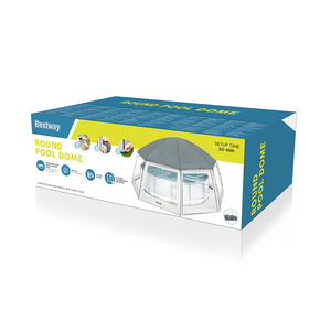 Bestway 58612 6.00m X 6.00m X 2.95m Housse de <span class=keywords><strong>piscine</strong></span> <span class=keywords><strong>ronde</strong></span>, accessoires <span class=keywords><strong>pour</strong></span> <span class=keywords><strong>piscine</strong></span>, <span class=keywords><strong>tente</strong></span> dôme à deux couches avec sac de transport - Product Image 6