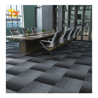 Dalles de moquette commerciales tendance 2023, poils longs, imperméables, avec support en bitume, design moderne, 100% polypropylène