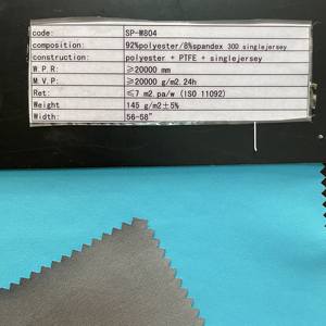 Tissu imperméable stratifié en Polyester 3 couches PTFE pour vêtements d'extérieur - Product Image 4