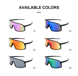 サイクリングサングラス2024アウトドア高品質TR90メンズロゴカスタムスポーツグラス - Product Image 6