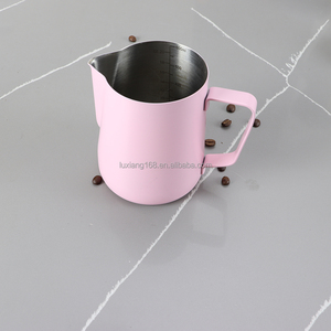 Bình Tạo Bọt Cà Phê Latte Bình Tạo Bọt Sữ<span class=keywords><strong>a</strong></span> Bằng Thép Không Gỉ 350/600Ml Cho <span class=keywords><strong>M</strong></span>áy Pha Cà Phê - Product Image 6