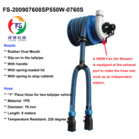 Carrete de manguera de escape montado en pared CE ISO con soporte de acero reforzado simple/doble para estación de servicio 4S, filtración de aire, garantía OEM