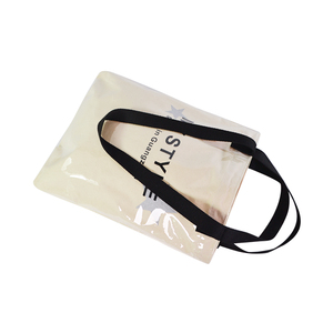 ถุงผ้าแคนวาสสีขาวโลโก้แบบกำหนดเองสำหรับเด็กผู้หญิงที่มีด้ามจับคู่แบบสบายๆหรูหราเปิดปิดและตกแต่งขนนก - Product Image 5